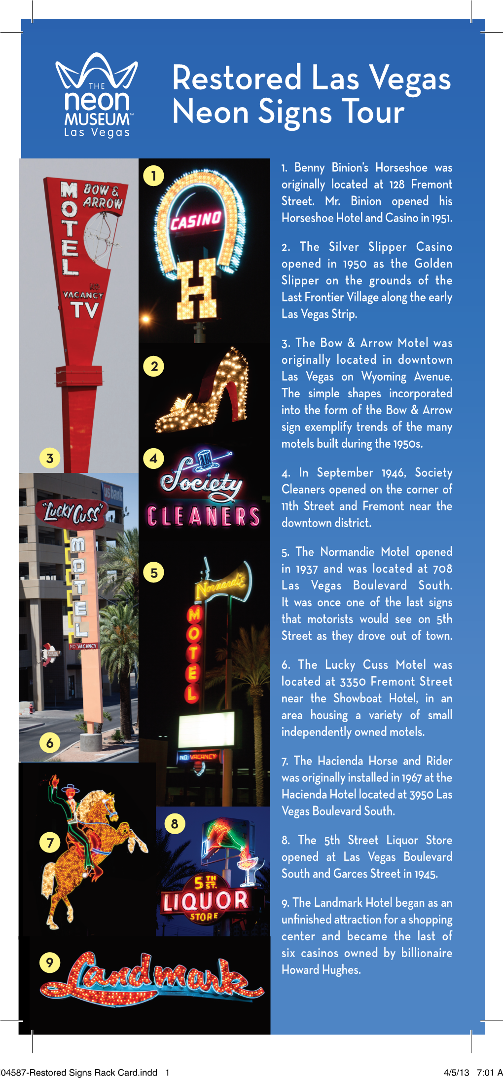 Restored Las Vegas Neon Signs Tour