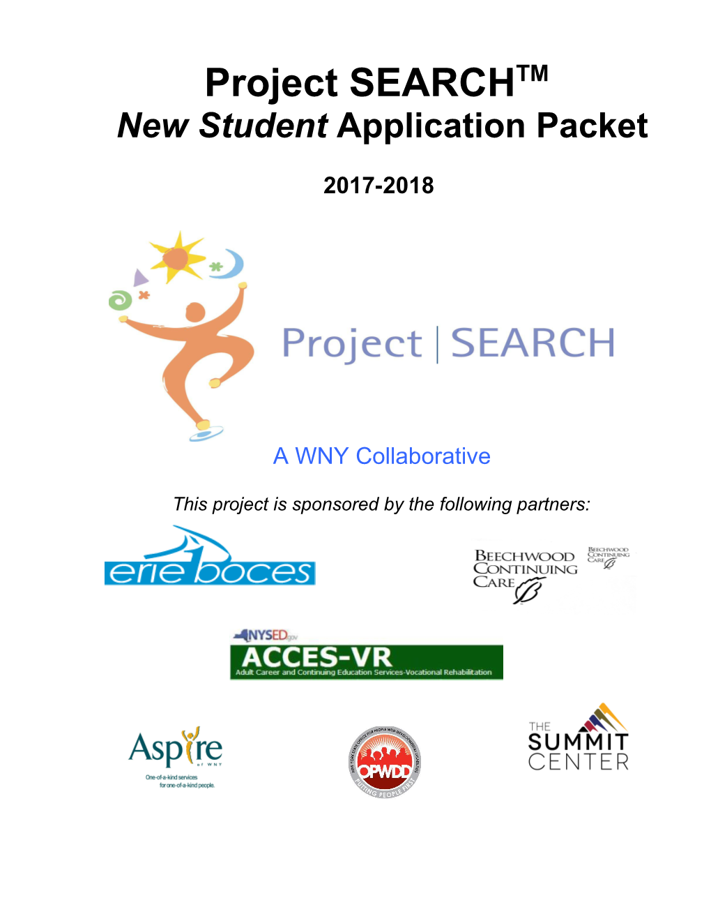 New Student Application Packet