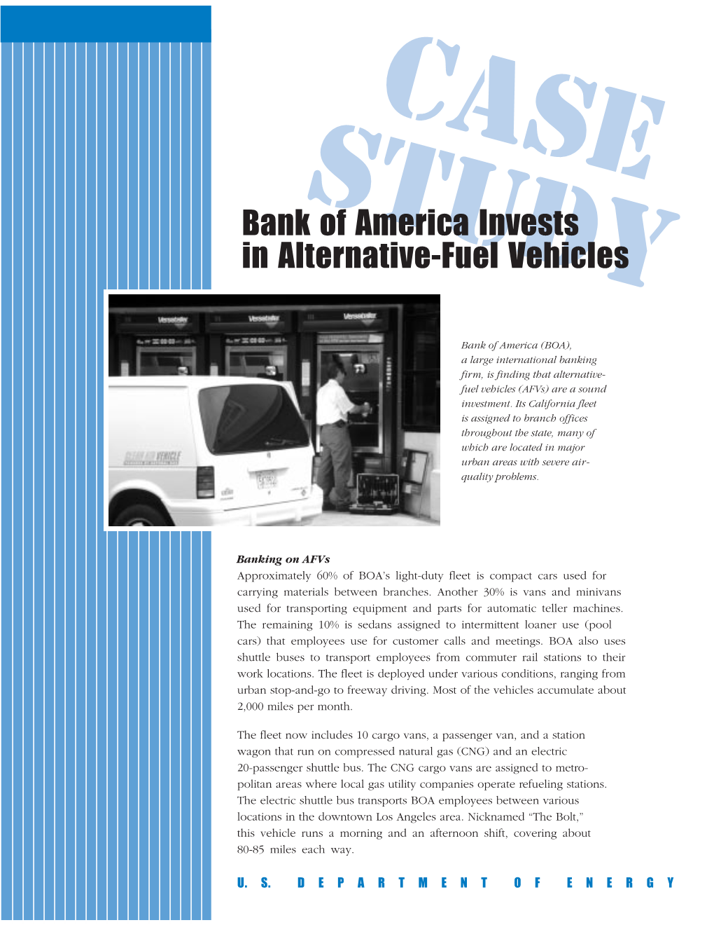 Bank of America Invests in Alternative-Fuel Vehicles