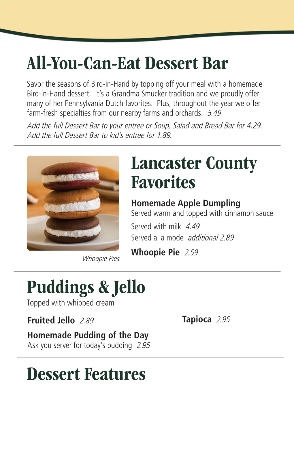 All-You-Can-Eat Dessert Bar Lancaster County Favorites Dessert