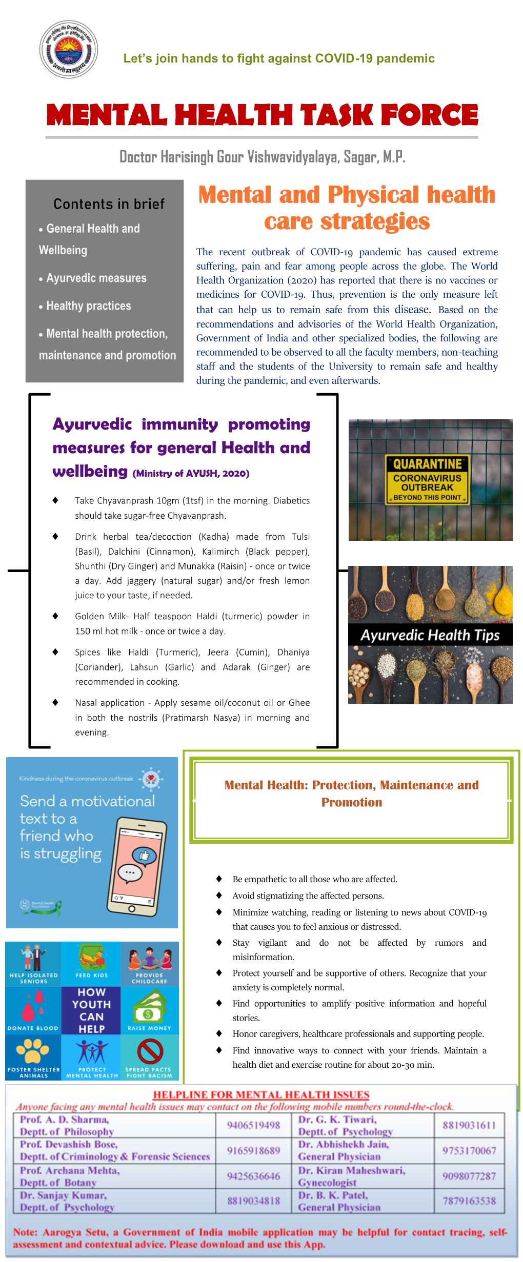 Mental Health Task Force Handout