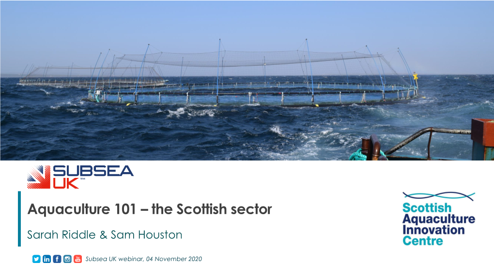 Aquaculture 101 – the Scottish Sector