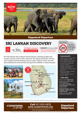 Sri Lankan Discovery 20
