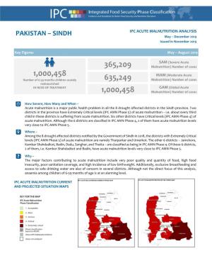 PAKISTAN – SINDH May – December 2019 Issued in November 2019