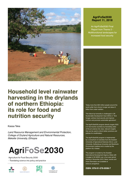 Household Level Rainwater Harvesting in the Drylands of Northern Ethiopia