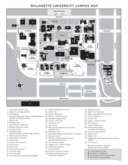 To Download a Map of the Willamette University Campus. Look for Building #29
