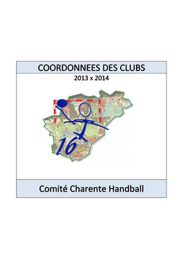 Comité Charente Handball COORDONNEES DES CLUBS