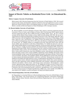 Impact of Electric Vehicles on Residential Power Grid: an Educational Re- View