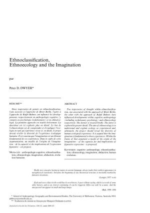 Ethnoclassification, Ethnoecology and the Imagination
