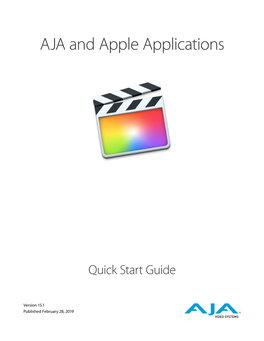 AJA and Apple Applications