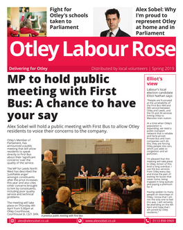 Fight for Otley's Schools Taken to Parliament Alex Sobel