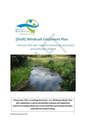 Windrush Catchment Plan