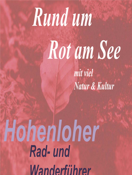 Rad- Und Wanderführer Hohenloher Rad- Und Wanderführer