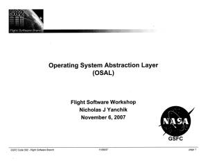 Operating System Abstraction Layer (OSAL)