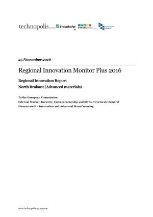 Regional Innovation Monitor Plus 2016
