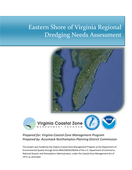 Eastern Shore of Virginia Regional Dredging Needs Assessment
