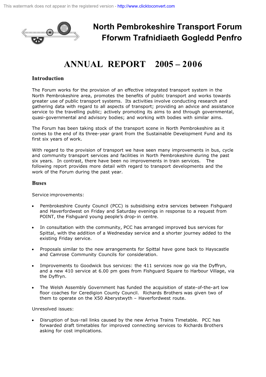 Annual Report 2005 – 2006