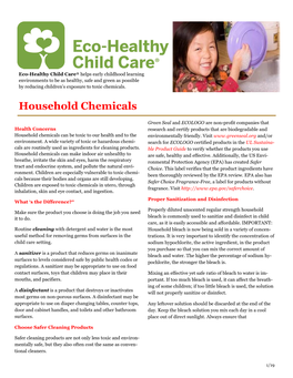 Household Chemicals