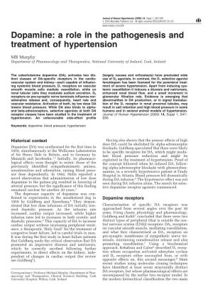 Dopamine: a Role in the Pathogenesis and Treatment of Hypertension