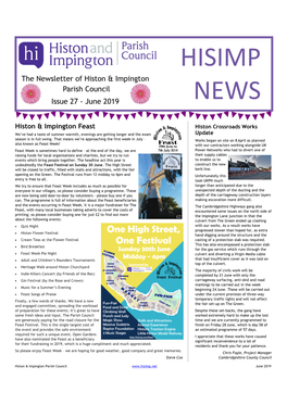 The Newsletter of Histon & Impington Parish Council Issue 27