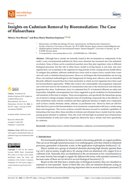 Insights on Cadmium Removal by Bioremediation: the Case of Haloarchaea