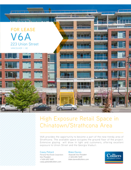 V6A Retail Leasing Brochure