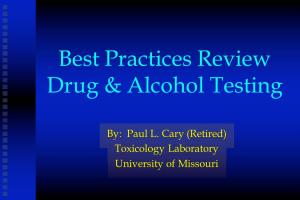 Best Practices Review Drug & Alcohol Testing
