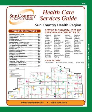 Health Care Services Guide