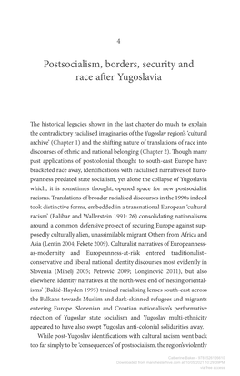 Race and the Yugoslav Region