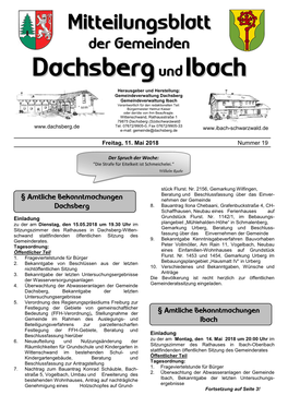 Dachsberg Undibach
