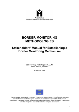 Border Monitoring Methodologies