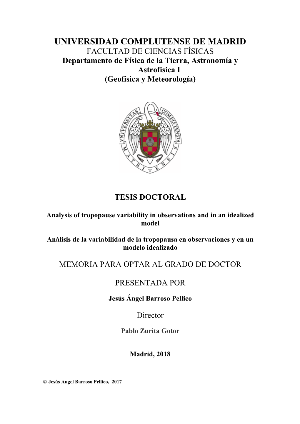 Analysis of Tropopause Variability in Observations and in an Idealized Model