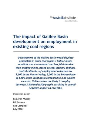 Galilee Basin Jobs Impact