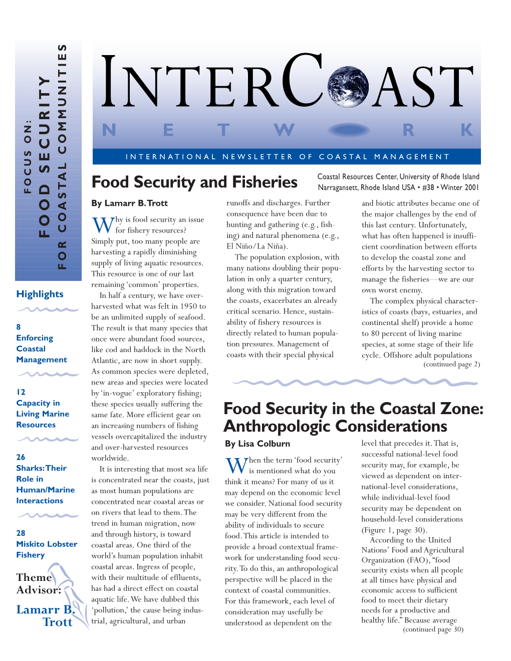 Intercoast 38 P1-5 Food Security