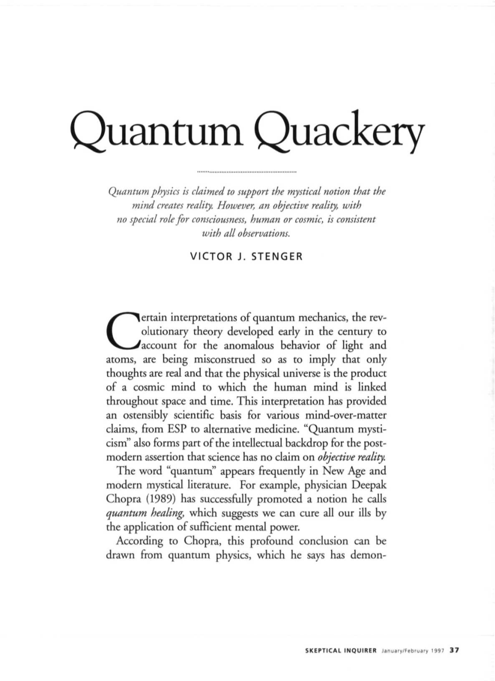 Quantum Quackery