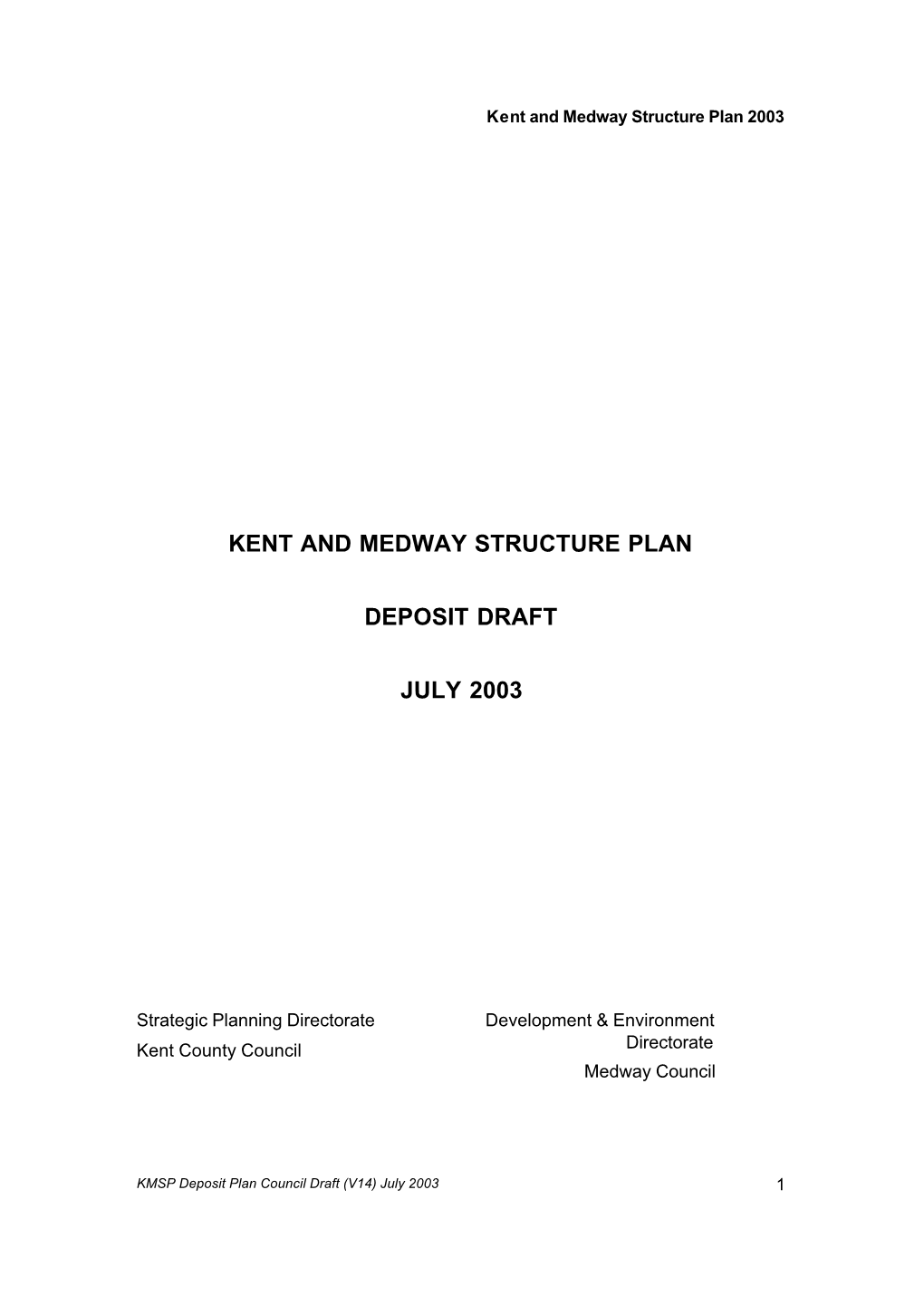 Structure Plan 2003