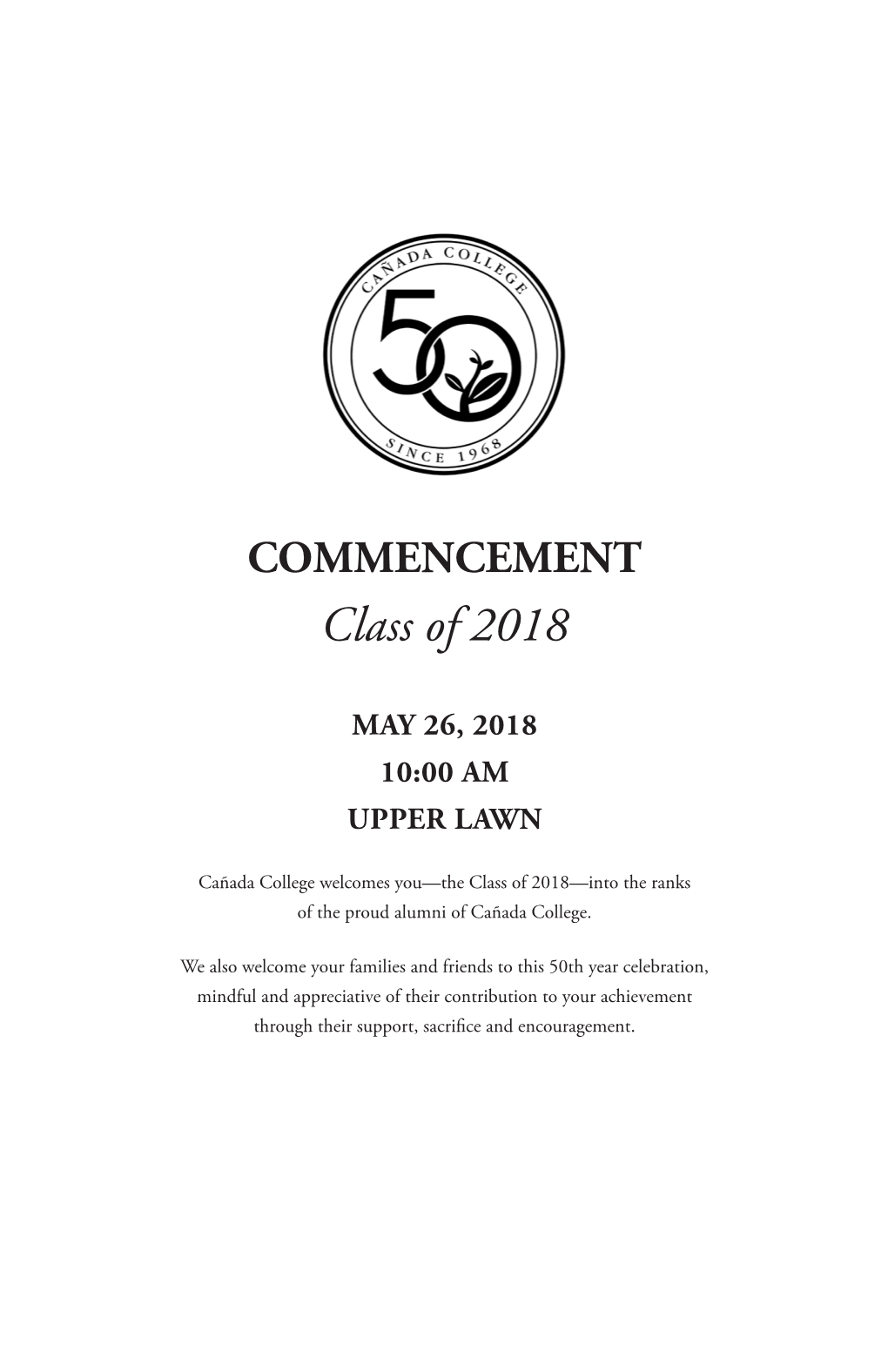 Commencement Booklet