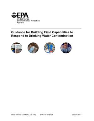 Guidance for Building Field Capabilities to Respond to Drinking Water Contamination