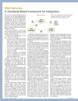 Web Services a Standards-Based Framework for Integration