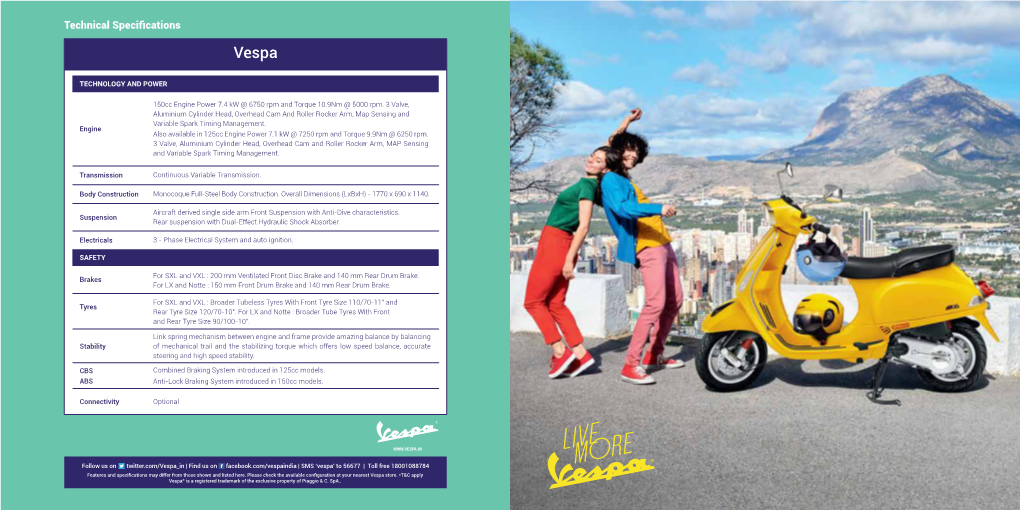 Vespa Range Brochure3