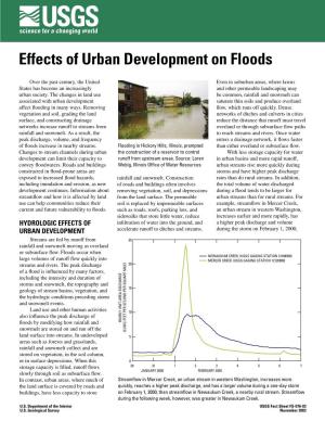 Effects of Urban Development on Floods