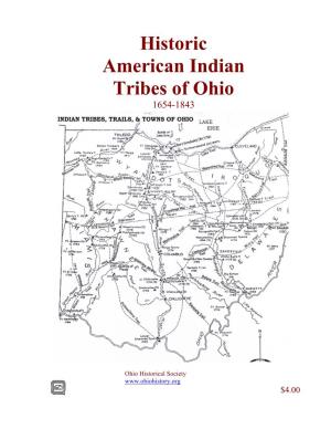 Historic American Indian Tribes of Ohio 1654-1843