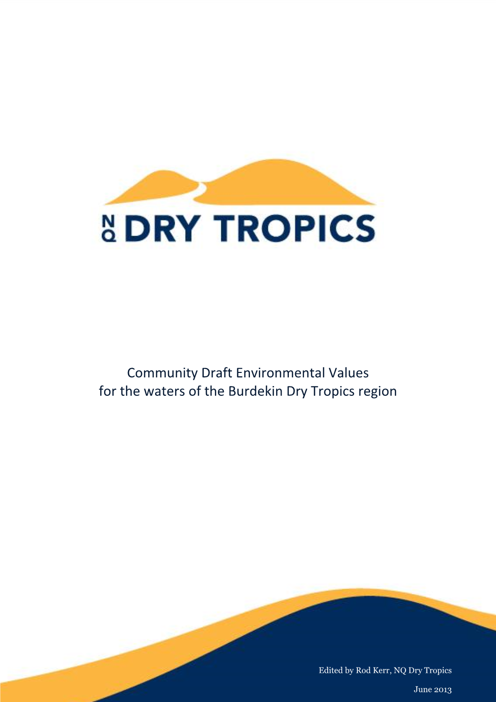 Burdekin Draft Environmental Values