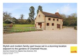 Stylish and Modern Family Oast House Set in a Stunning Location Adjacent to the Gardens of Chartwell House