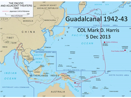 WW2 – Guadalcanal Campaign