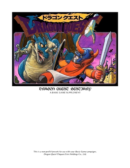 Dragon Quest Bestiary a Basic Game Supplement