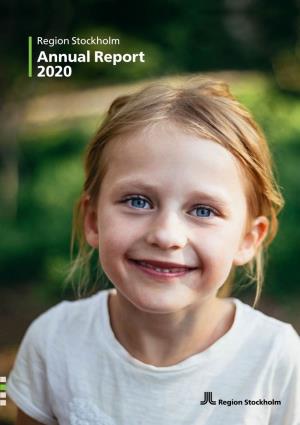 Region Stockholm Annual Report 2020 RS 2020-0769