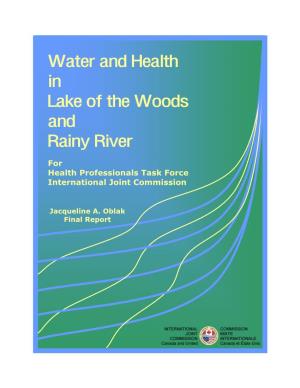 Water and Health in Lake of the Woods and Rainy River