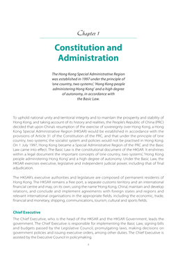 Constitution and Administration