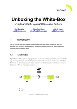 Unboxing the White-Box Practical Attacks Against Obfuscated Ciphers